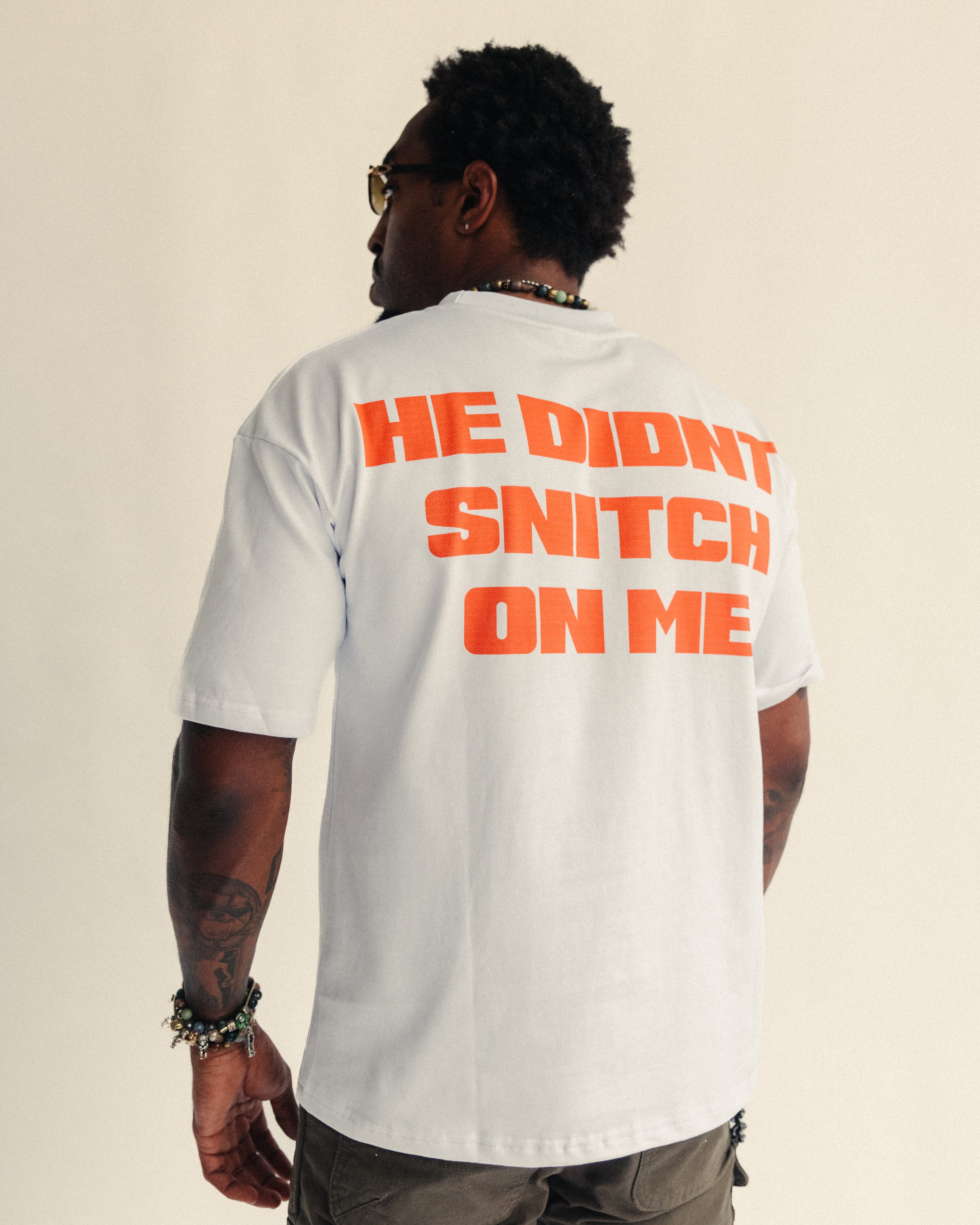 WHITE  "GUNNA" TEE