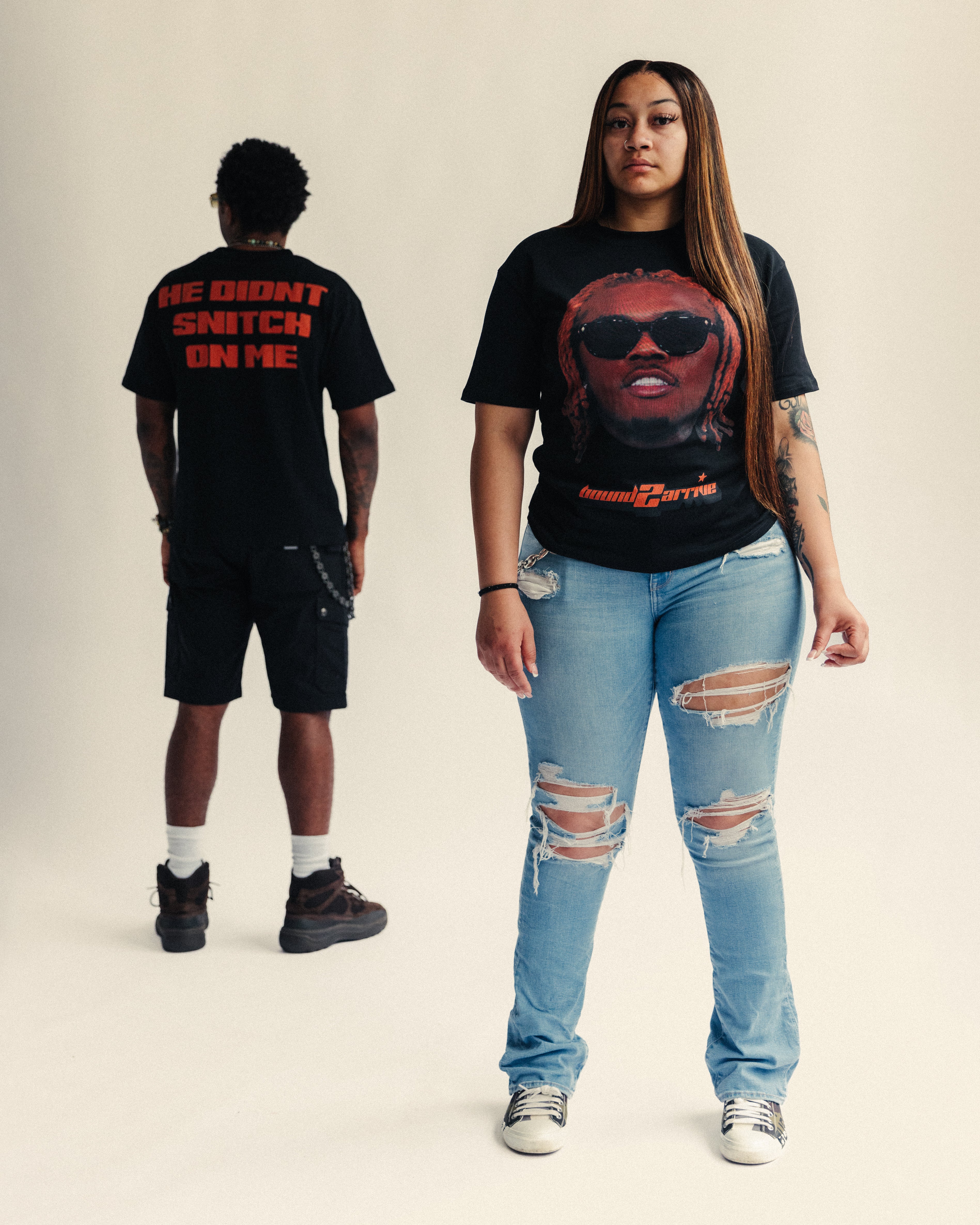 GUNNA "HE DIDNT SNITCH ON ME" TEE (BLACK)